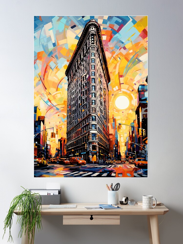 The Flatiron Building From The NY Collection Vintage Poster 24 2024 x 35