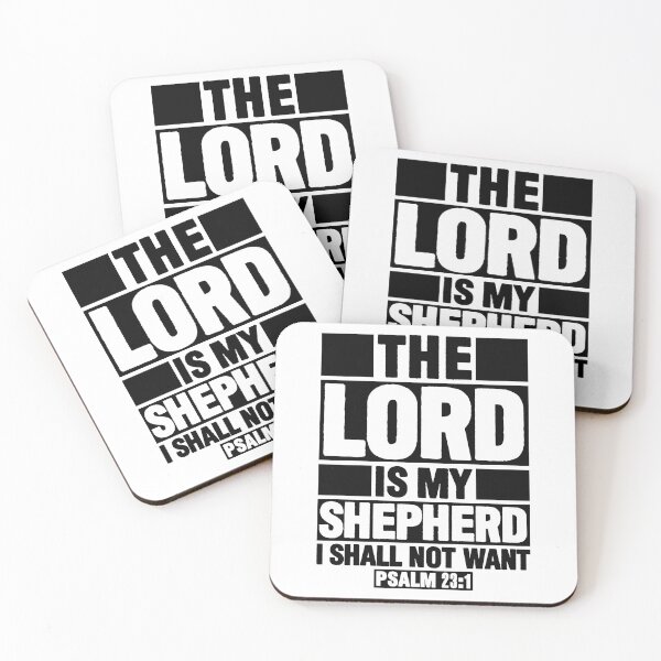 Artikelvorschau, Psalm 23:1 Der Herr ist mein Hirte entworfen und verkauft von plushism.