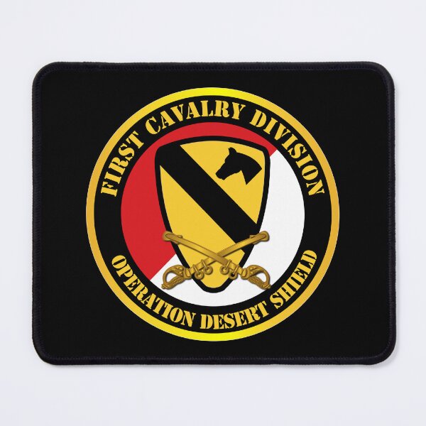 Item preview, Army - 1st Cavalry Div - Red White - Operations Desert Shield designed and sold by Military Insignia Products.