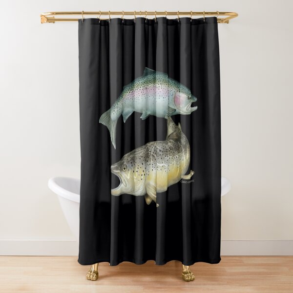 Trout Shower Curtains for Sale