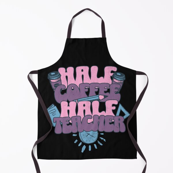 Item preview, Half Coffee Half Teacher | Funny Teacher | Love Coffee | Coffee Teacher | Cute Teacher designed and sold by ShoniwDesigns.