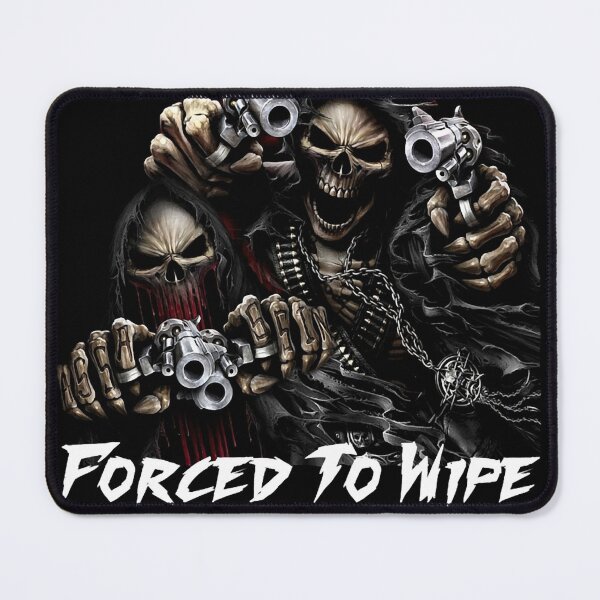 Item preview, Born To Shit Forced To Wipe 2 Funny Skull Badass Skeleton with Guns Meme designed and sold by HalBraun.