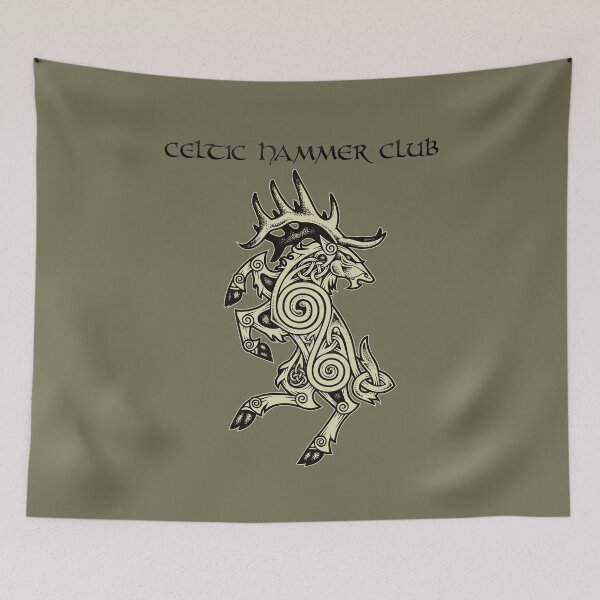 Item preview, Celtic Elk Rampant designed and sold by celthammerclub.