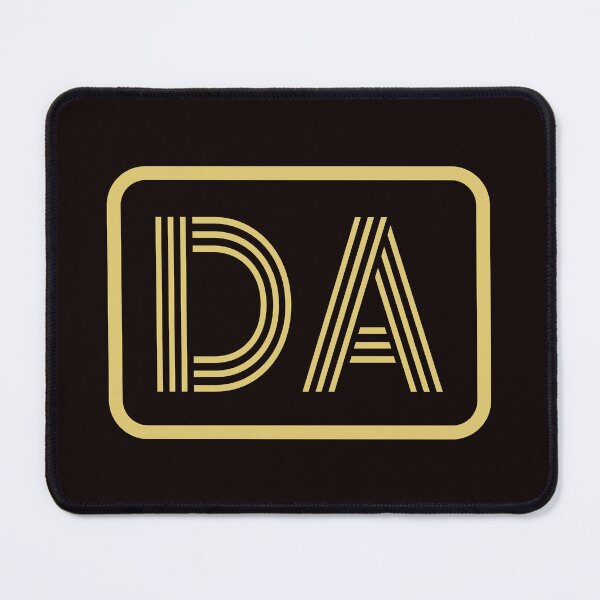 Item preview, DA Initials Gold Geometric Letters designed and sold by Jeallan Designs.