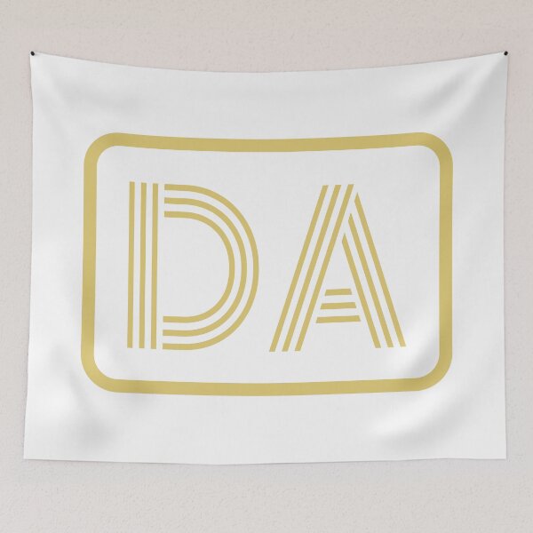 Item preview, DA Initials Gold Geometric Letters designed and sold by Jeallan Designs.
