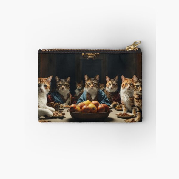 Item preview, The Feline Feast - Cats Reimagined in The Last Supper Art designed and sold by sadsapiens.