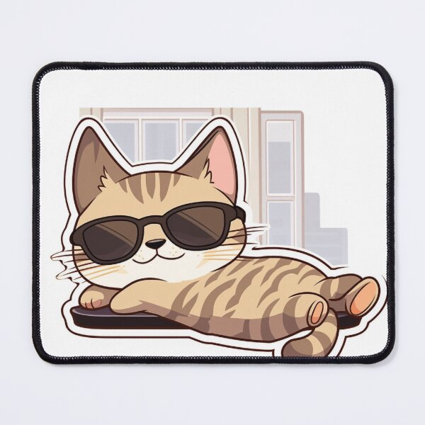 Item preview, Shady Lounger: Tabby's Sunlit Siesta designed and sold by PaintbrushPlace.