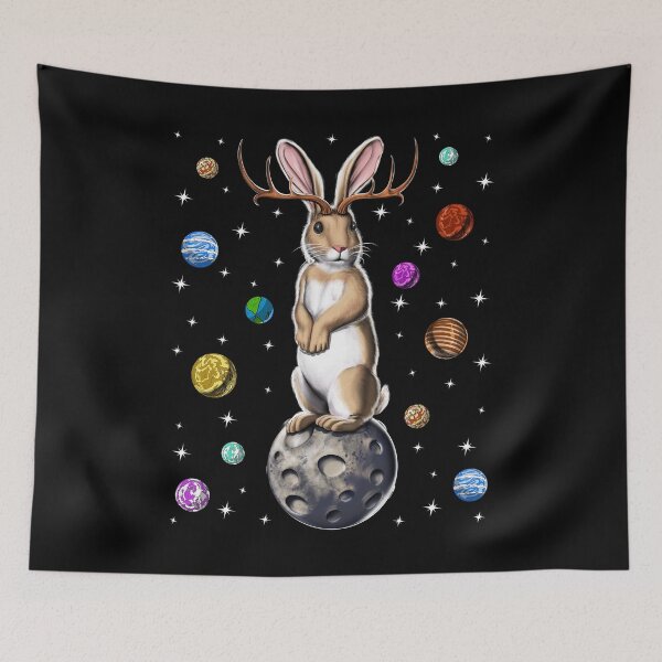 Item preview, Jackalope Cryptid Rabbit designed and sold by underheaven.