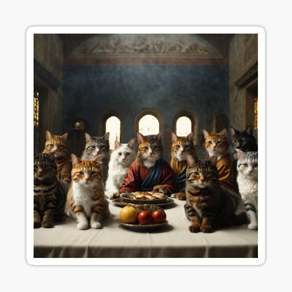 the last supper with cats