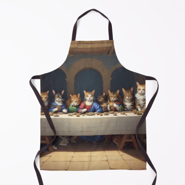 Item preview, Feasting Felines - The Last Supper Transformed with Playful Cats designed and sold by sadsapiens.
