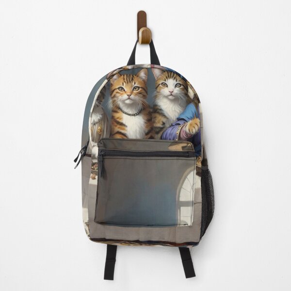 Item preview, Cat Companions at The Last Supper - A Whimsical Feline Gathering designed and sold by sadsapiens.