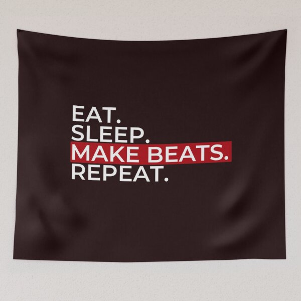 Item preview, Eat Sleep Make Beats  designed and sold by ArdithLaki.