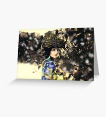 Lady Greeting Card
