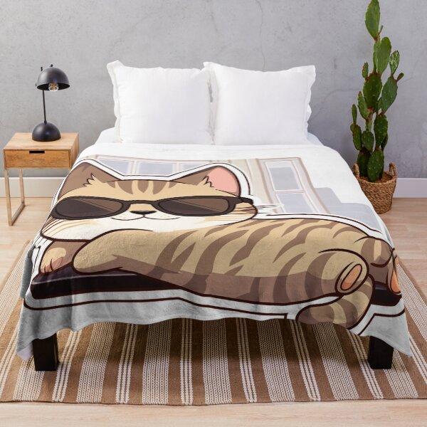 Item preview, Shady Lounger: Tabby's Sunlit Siesta designed and sold by PaintbrushPlace.