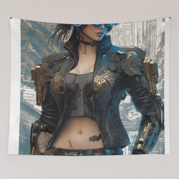 Item preview, Cyber Net Runner - Cyber City Scene designed and sold by Delerat7.