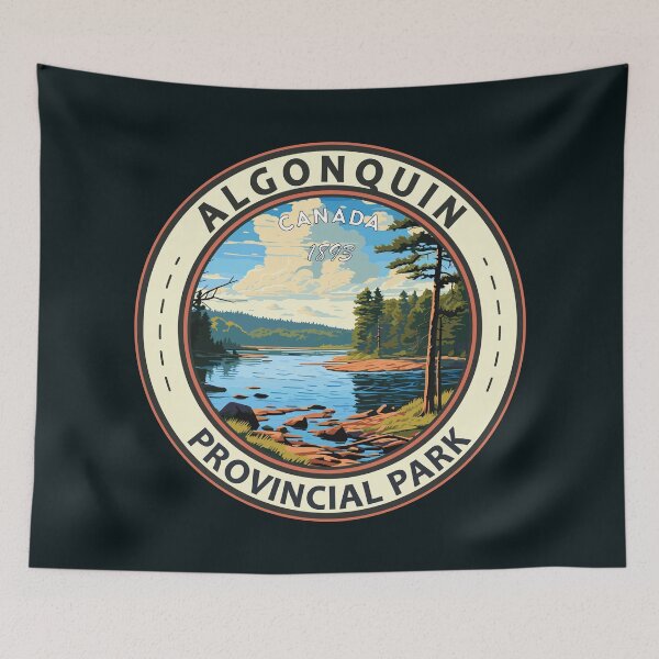 Item preview, Algonquin Provincial Park Travel Art Badge designed and sold by KrisSidDesigns.