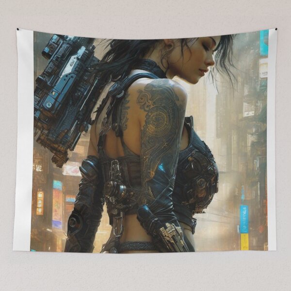 Item preview, Cyber Net Runner - Cyber City Scene designed and sold by Delerat7.