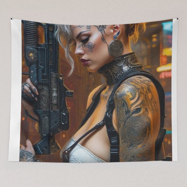 Item preview, Cyber Assassin - Cyber City Scene designed and sold by Delerat7.