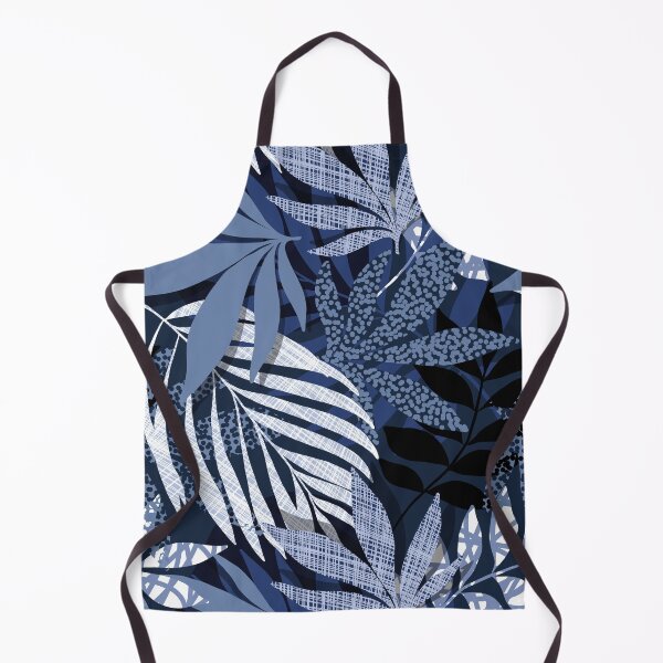 Item preview, Monochromatic Boho Botanicals 2. layered and textured Midnight Blues designed and sold by Dominiquevari.