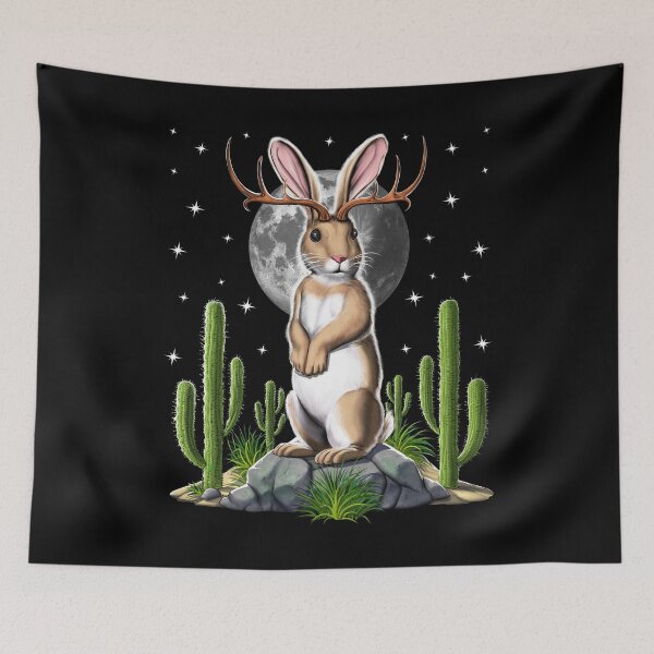 Item preview, Cryptid Jackalope Rabbit designed and sold by underheaven.