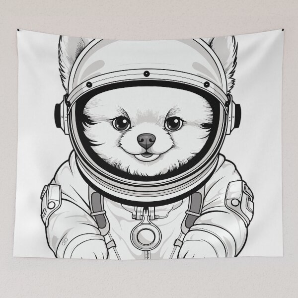Item preview, Astronaut Kawaii Cute Dog designed and sold by LOT7Clothing.