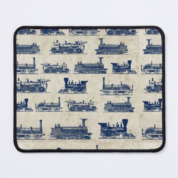 Item preview, Vintage retro steam old engine train blueprint rough designed and sold by Nishad4.