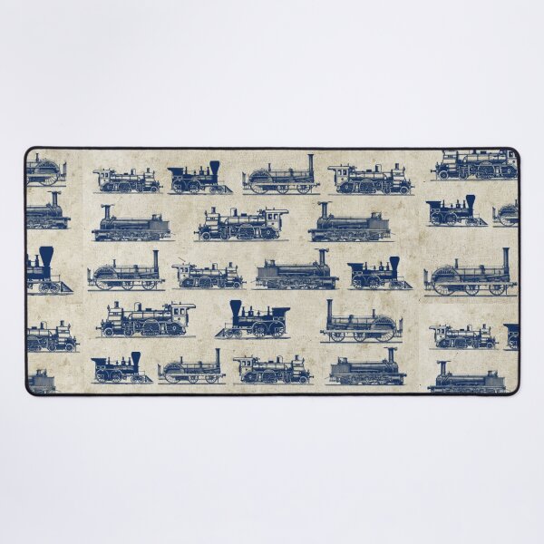 Item preview, Vintage retro steam old engine train blueprint rough designed and sold by Nishad4.