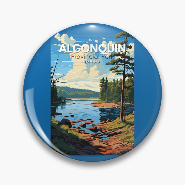 Item preview, Algonquin Provincial Park Travel Art Vintage designed and sold by KrisSidDesigns.