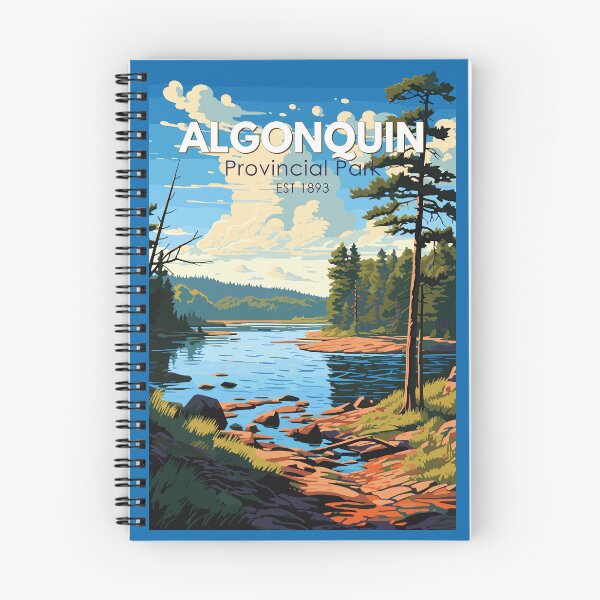 Item preview, Arte de viaje vintage del Parque Provincial Algonquin designed and sold by KrisSidDesigns.