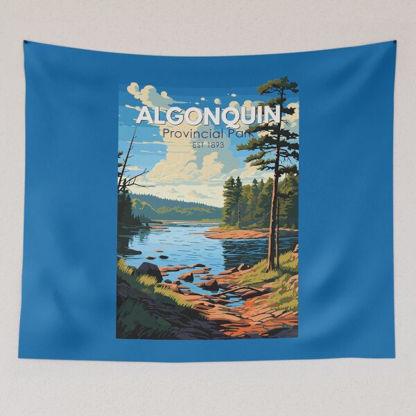 Item preview, Algonquin Provincial Park Travel Art Vintage designed and sold by KrisSidDesigns.