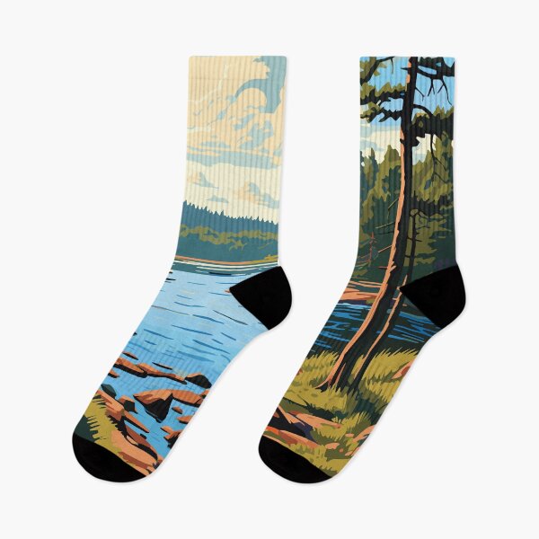 Item preview, Algonquin Provincial Park Travel Art Vintage designed and sold by KrisSidDesigns.