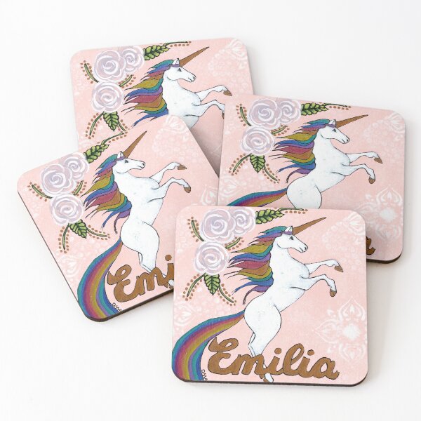 Item preview, Emilia's Rainbow Unicorn designed and sold by CindyGrosch.