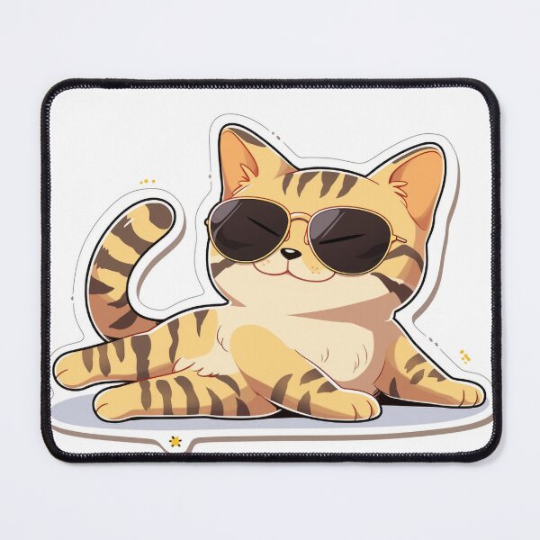 Item preview, Shady Lounger: Tabby's Sunlit Siesta designed and sold by PaintbrushPlace.