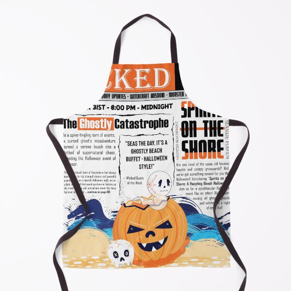 Item preview, Halloween on the Beach - 'Wicked Weekly' Collection - Spirits on the Shore - colored designed and sold by Arubi-Art.