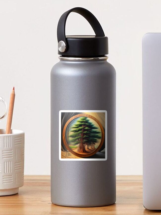 Thumbnail 1 of 3, Sticker, The Cedar of Lebanon designed and sold by Naim Halawi.