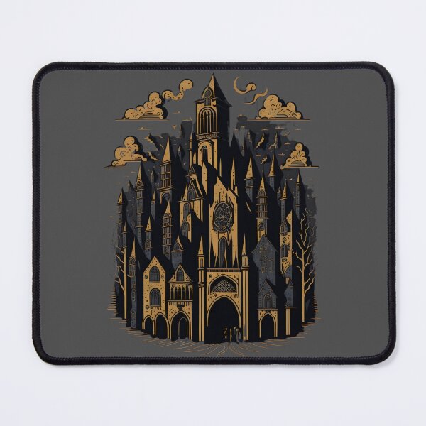 Item preview, Medieval Cityscape Goth Abstarct cartoon designed and sold by MoxieVibe.