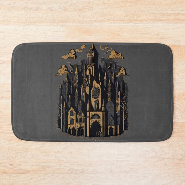 Item preview, Medieval Cityscape Goth Abstarct cartoon designed and sold by MoxieVibe.