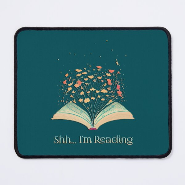 Item preview, Shh I_m Reading Vintage Pastel Open Book With Flowers - Bookworm  designed and sold by Easonseay.