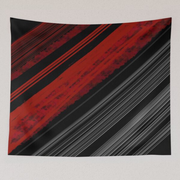 Item preview, Somber Red Black Geometric  designed and sold by mwebba2005.