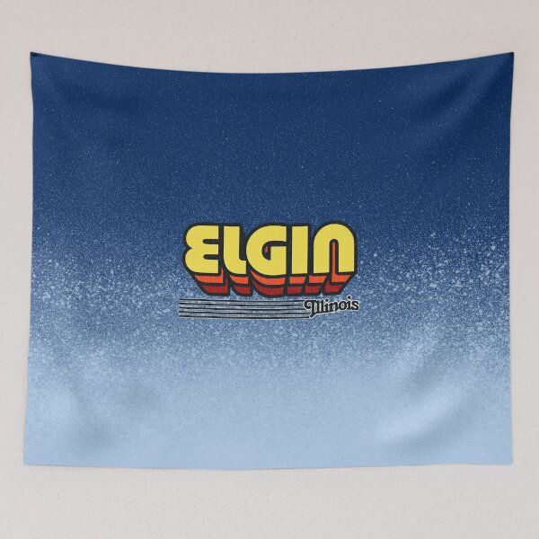 Item preview, Elgin, Illinois | Retro Stripes designed and sold by retroready.