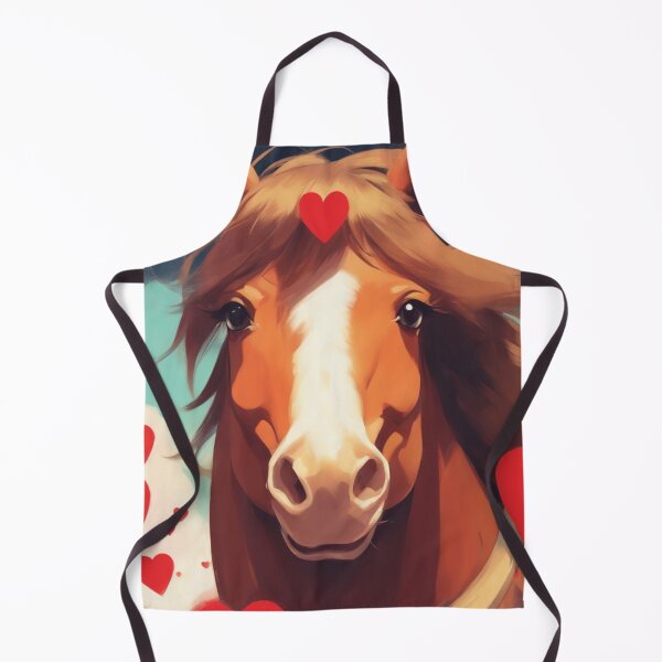 Item preview, A design of a brown and white pony with red hearts designed and sold by Msretief.