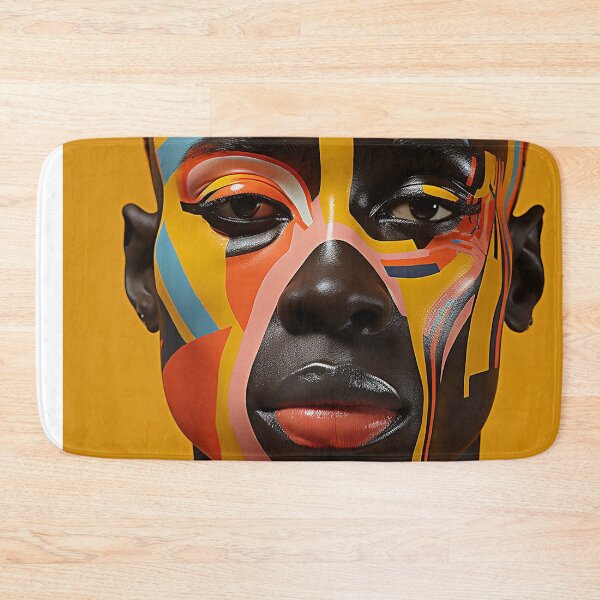 Item preview, Nigerian portrait that blends the realism of Classical art designed and sold by WallWhimsyWorks.