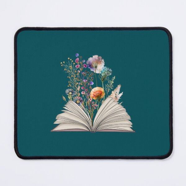 Artikelvorschau, Offenes Buch mit BlumenBookish entworfen und verkauft von Easonseay.