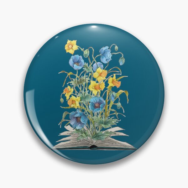 Artikelvorschau, Aquarell offenes Buch mit Blumen entworfen und verkauft von Easonseay.