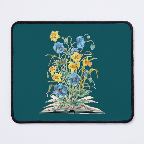 Artikelvorschau, Aquarell offenes Buch mit Blumen entworfen und verkauft von Easonseay.
