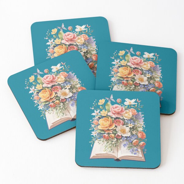 Item preview, Watercolor open book, book lover flowers gift Classic  designed and sold by Easonseay.