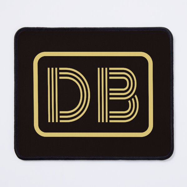 Item preview, DB Initials Gold Geometric Letters designed and sold by Jeallan Designs.