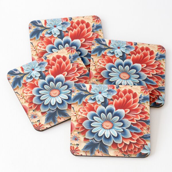 Item preview, Blue and Orange flower HD digital art designed and sold by EternityLoves.