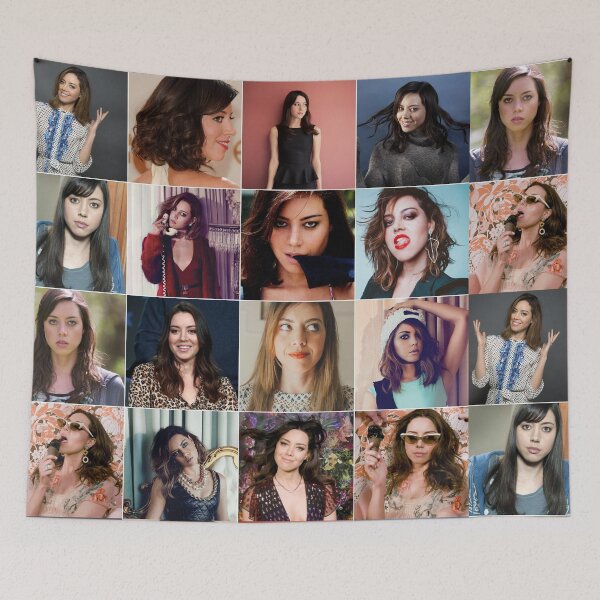 Item preview, Aubrey Plaza Photo Collage designed and sold by GoghGetta.
