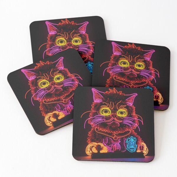 Item preview, "Victorian Era Neon Cats" designed and sold by Art-Vortex-fr.